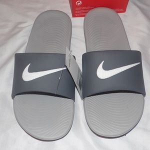 Nike Kawa Slide Gray Mens Sandals Size 
